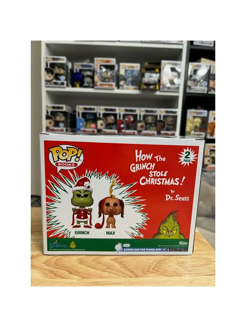 EXC FLOCKED (FUZZY) Grinch & Max Funko Pop 2-Pack Christmas Dr. Seuss How Stole